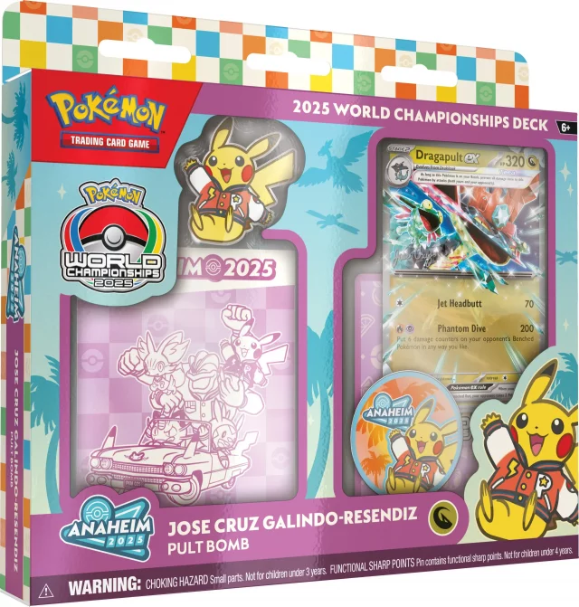 Kartenspiel Pokémon TCG - 2025 World Championship Deck - Jose Cruz Galindo Resendiz - Dragapult ex - Juniors Runner-Up (ENGLISCHE VERSION) - TCG Sammelkartenspiel