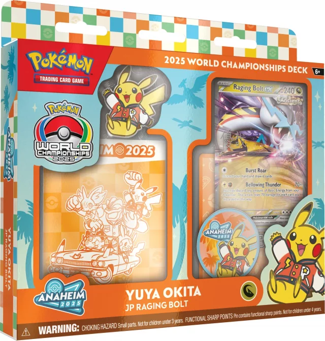 Kartenspiel Pokémon TCG - 2025 World Championship Deck - Yuya Okita - Raging Bolt ex - Juniors Champion (ENGLISCHE VERSION) - TCG Sammelkartenspiel