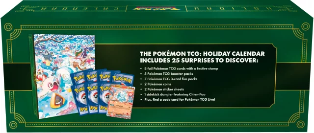 Kartenspiel Pokémon TCG - Adventskalender 2024 (ENGLISCHE VERSION) - TCG Sammelkartenspiel