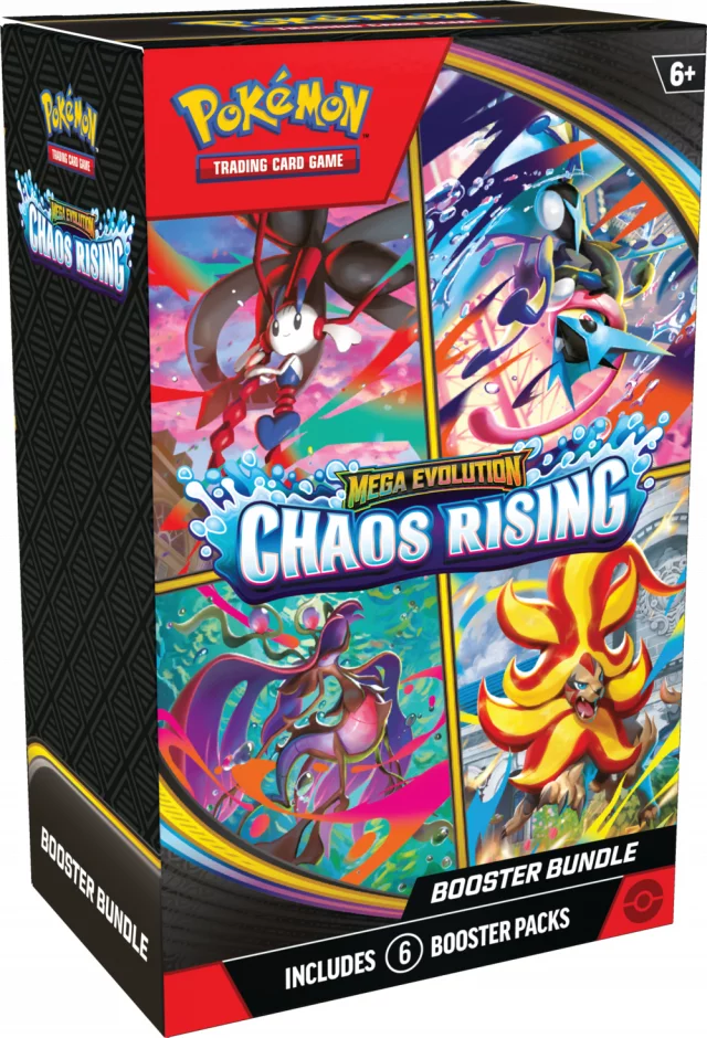 Kartenspiel Pokémon TCG: Mega Evolution - Chaos Rising - Booster Bundle (ENGLISCHE VERSION) - TCG Sammelkartenspiel