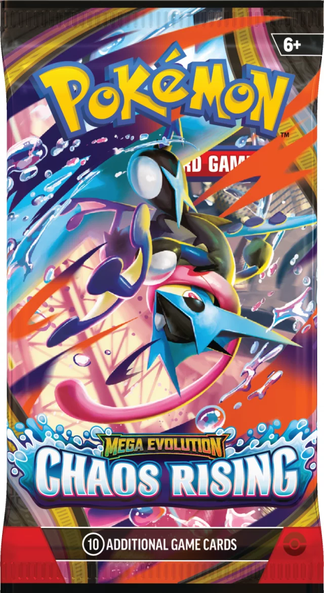 Kartenspiel Pokémon TCG: Mega Evolution - Chaos Rising - Booster (10 Karten) (ENGLISCHE VERSION) - TCG Sammelkartenspiel