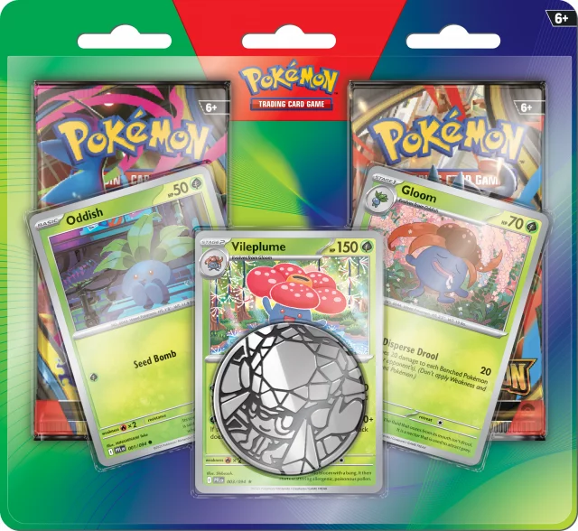 Kartenspiel Pokémon TCG - Enhanced 2-Pack Blister booster (Oddish/Vileplume/Gloom) (ENGLISCHE VERSION) - TCG Sammelkartenspiel