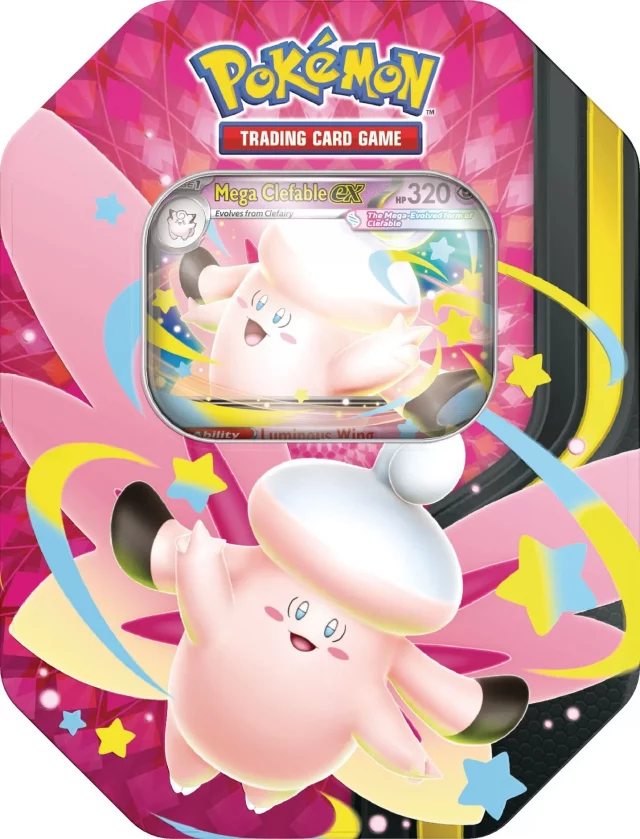 Kartenspiel Pokémon TCG - Mega Moonlit Tin - Clefable ex (ENGLISCHE VERSION) - TCG Sammelkartenspiel