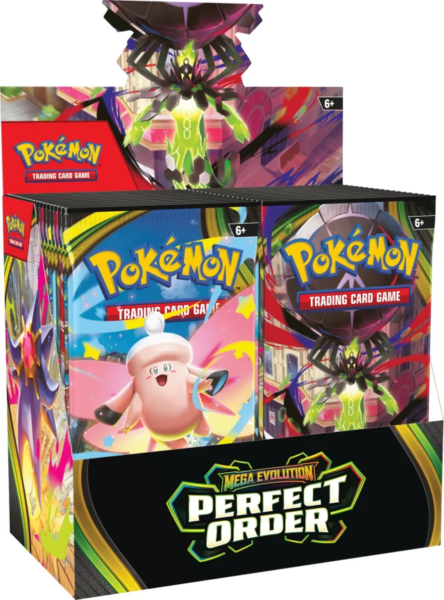 Kartenspiel Pokémon TCG: Mega Evolution - Perfect Order Booster Box (36 Booster) (ENGLISCHE VERSION) (beschädigte Verpackung) - TCG Sammelkartenspiel