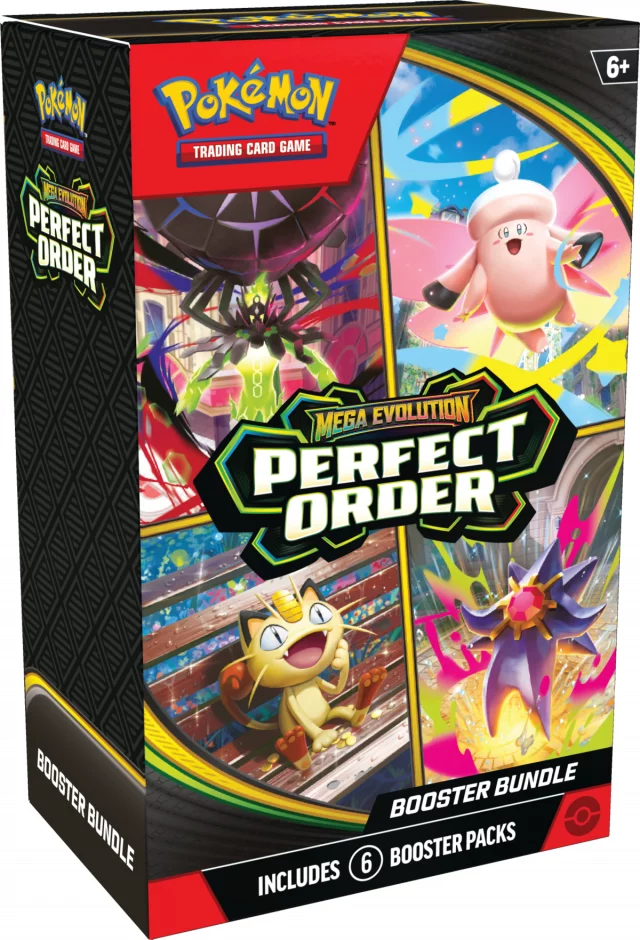 Kartenspiel Pokémon TCG: Mega Evolution - Perfect Order Booster Bundle (ENGLISCHE VERSION) - TCG Sammelkartenspiel