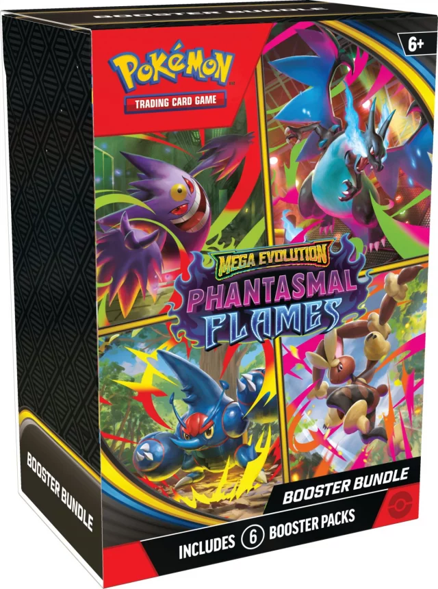 Kartenspiel Pokémon TCG: Mega Evolution - Phantasmal Flames Booster Bundle (ENGLISCHE VERSION) - TCG Sammelkartenspiel