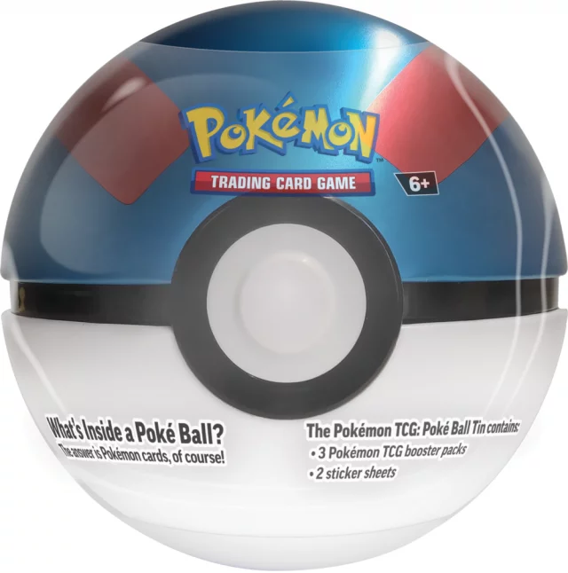 Kartenspiel Pokémon TCG - Poké Ball Tin (Great Ball) (ENGLISCHE VERSION) - TCG Sammelkartenspiel