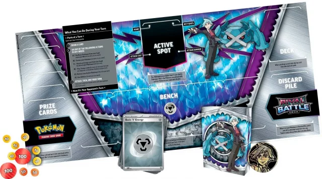 Kartenspiel Pokémon TCG - Rival Battle Deck Steven (ENGLISCHE VERSION) - TCG Sammelkartenspiel
