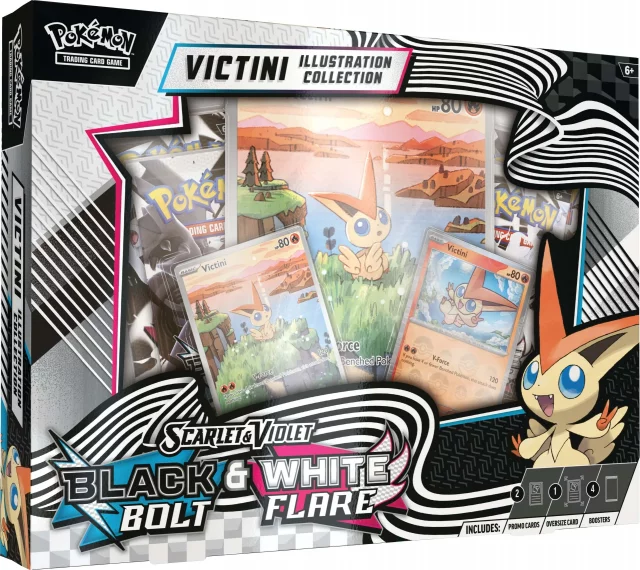Kartenspiel Pokémon TCG: Scarlet & Violet - Black Bolt & White Flare - Unova Victini Illustration Collection (ENGLISCHE VERSION) (beschädigte Verpacku - TCG Sammelkartenspiel