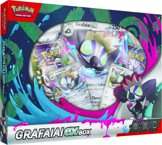 Kartenspiel Pokémon TCG: Scarlet & Violet ex Box - Grafaiai ex (ENGLISCHE VERSION) - TCG Sammelkartenspiel