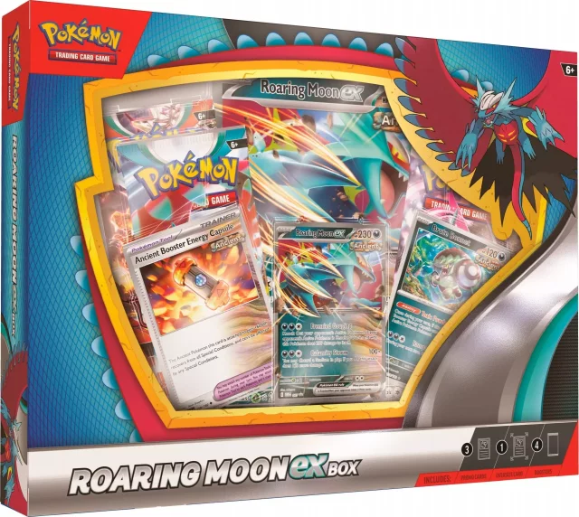 Kartenspiel Pokémon TCG: Scarlet & Violet ex Box - Roaring Moon (ENGLISCHE VERSION) - TCG Sammelkartenspiel