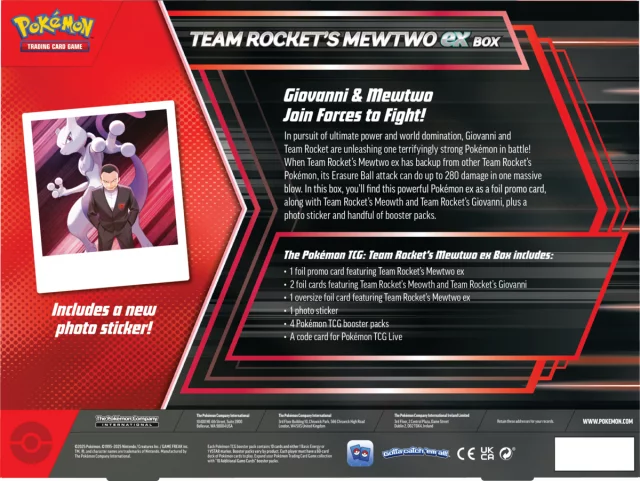 Kartenspiel Pokémon TCG: Scarlet & Violet ex Box - Team Rocket’s Mewtwo (ENGLISCHE VERSION) (beschädigte Verpackung) - TCG Sammelkartenspiel