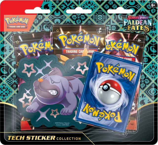 Kartenspiel Pokémon TCG: Scarlet & Violet - Paldean Fates Technologie-Sammelsticker-Kollektion: Greavard (ENGLISCHE VERSION) - TCG Sammelkartenspiel