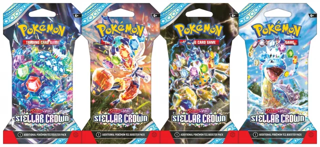 Kartenspiel Pokémon TCG: Scarlet & Violet - Stellar Crown 1 Blister Booster (10 Karten) (ENGLISCHE VERSION) - TCG Sammelkartenspiel