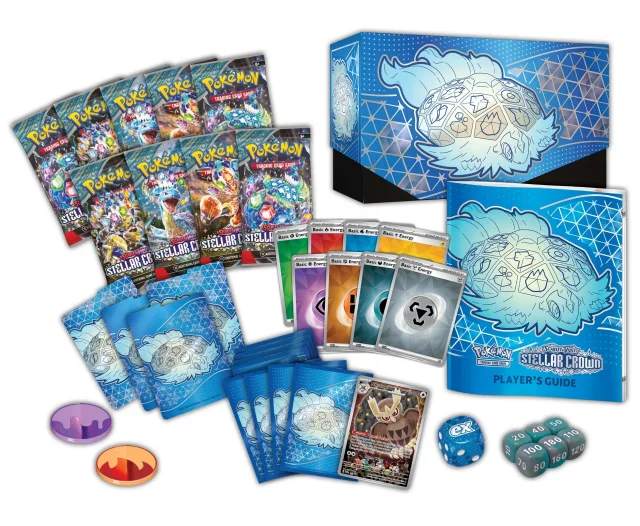 Kartenspiel Pokémon TCG: Scarlet & Violet - Stellar Crown Elite Trainer Box (Terapagos) (ENGLISCHE VERSION) - TCG Sammelkartenspiel