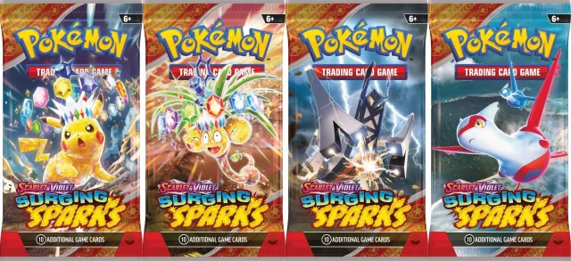 Kartenspiel Pokémon TCG: Scarlet & Violet - Surging Sparks Build & Battle Box (ENGLISCHE VERSION) - TCG Sammelkartenspiel