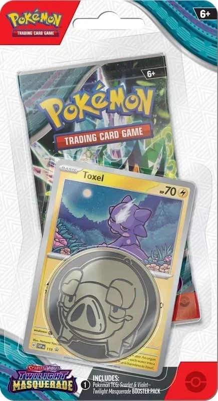 Kartenspiel Pokémon TCG: Scarlet & Violet Twilight Masquerade - Checklane Blister booster (Toxel) (ENGLISCHE VERSION) - Pokémon TCG: Scarlet & Violet - Twilight Masquerade