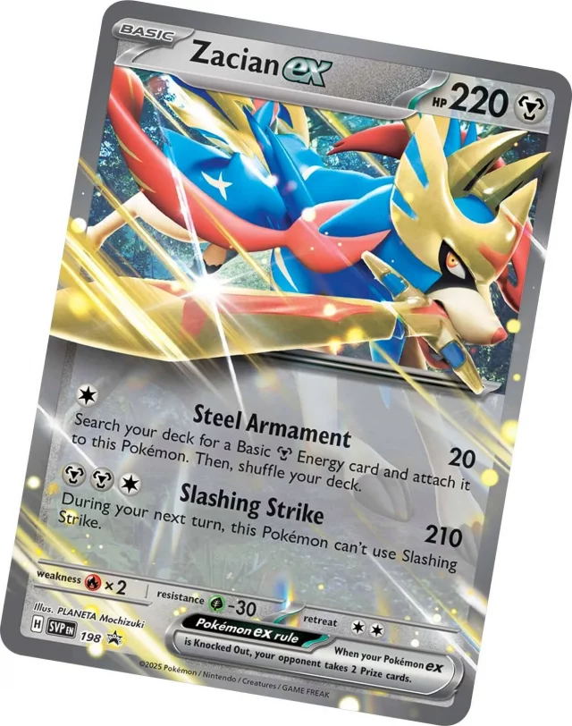 Kartenspiel Pokémon TCG - Slashing Legends Tin Zacian ex (ENGLISCHE VERSION) - TCG Sammelkartenspiel