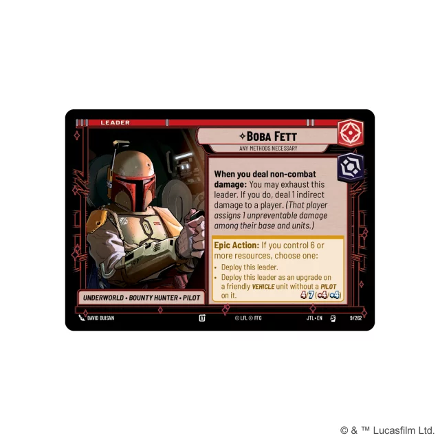Kartenspiel Star Wars: Unlimited - Jump to Lightspeed Spotlight Deck (Boba Fett) (ENGLISCHE VERSION) - TCG Sammelkartenspiel