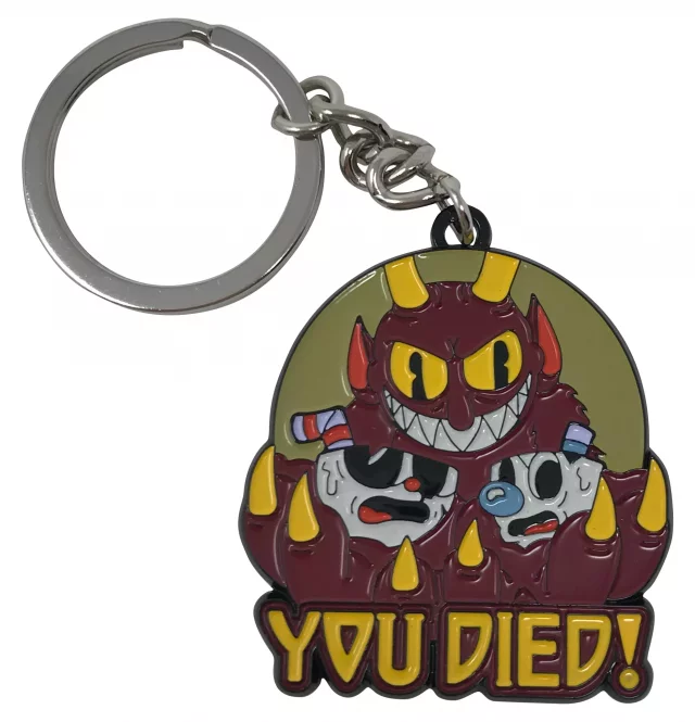 Schlüsselanhänger Cuphead - You Died! - Stück limitiert
