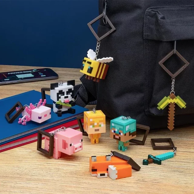 Schlüsselanhänger Minecraft - Backpack Buddies (Zufallsauswahl) - Figuren