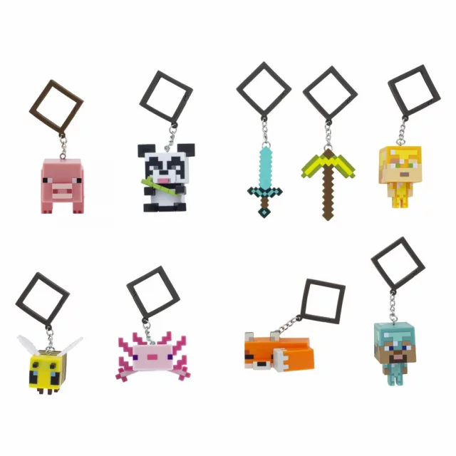 Schlüsselanhänger Minecraft - Backpack Buddies (Zufallsauswahl) - Figuren
