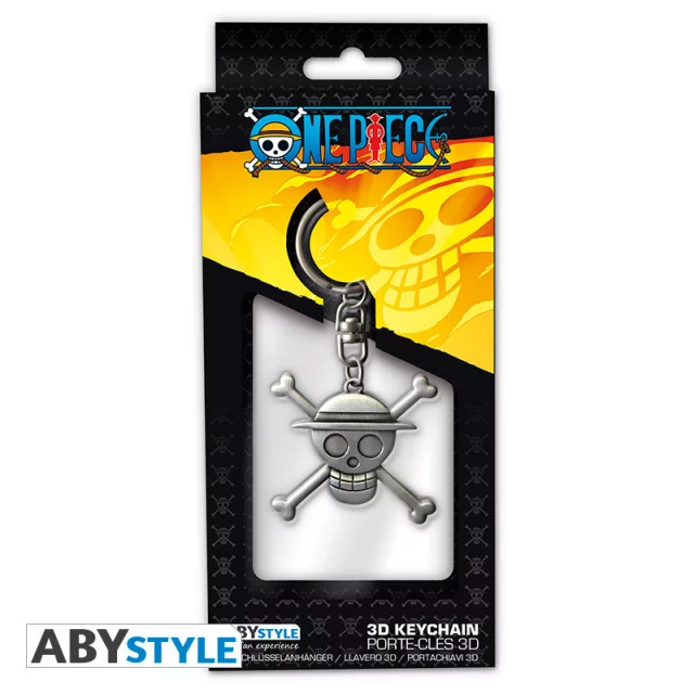 Schlüsselanhänger One Piece - Skull Luffy Metal - Manga