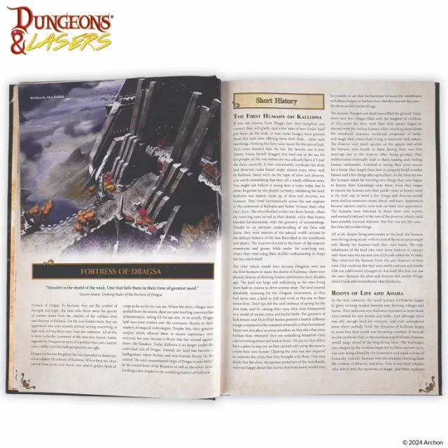 Buch Dungeons & Lasers: The World of Deuslair: RPG Campaign ENG - Comics
