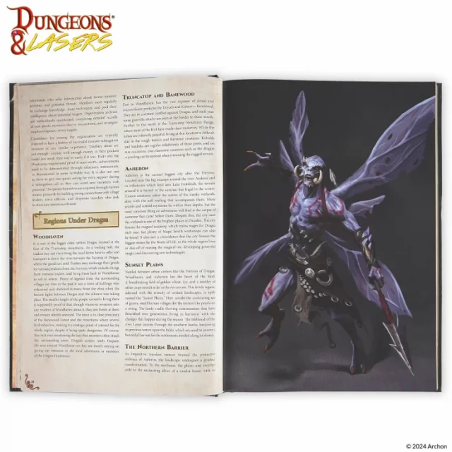 Buch Dungeons & Lasers: The World of Deuslair: RPG Campaign ENG - Comics