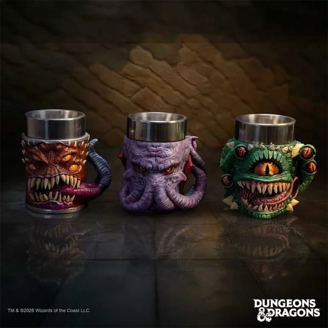 Krug Dungeons & Dragons - Mini Monster's (Nemesis Now) (3 Stück) - Gläser