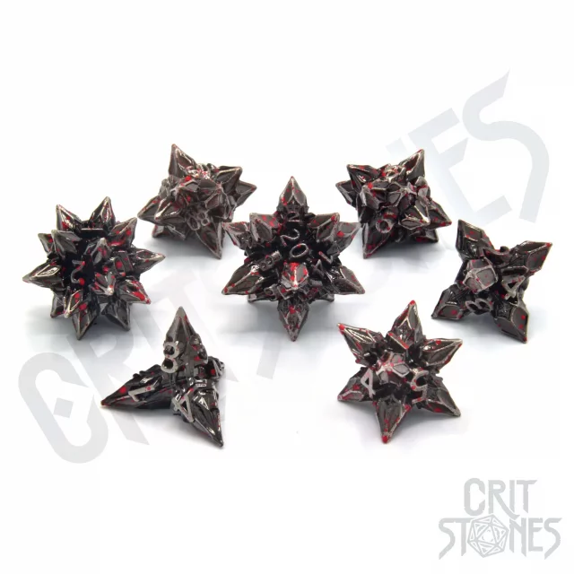Würfel Brutal Bane Metal - RPG Dice Set  (7 Stck)