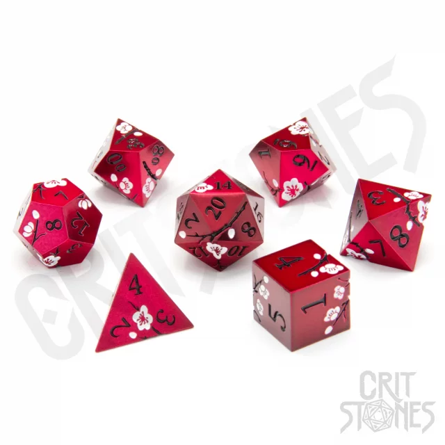 Würfel Dawn Blossom Metal - RPG Dice Set (7 Stck)