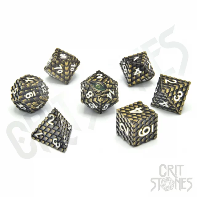 Würfel Drudaxizius Metal - RPG Dice Set (7 Stck)