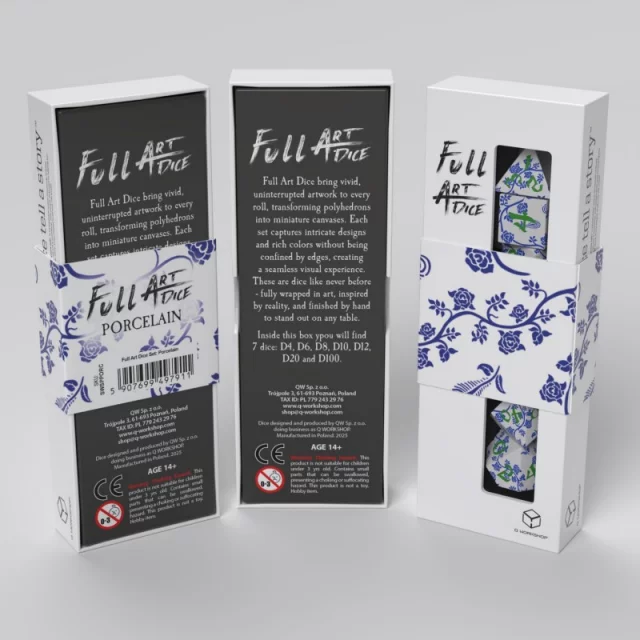 Würfel Full Art - Porcelain (7 Stck) - Q-Workshop