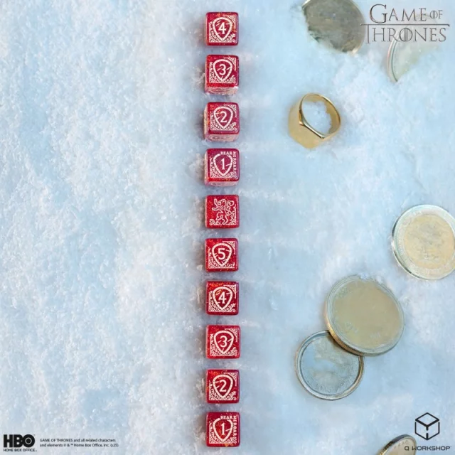 Würfel Game of Thrones - Lannister (10 Stck)