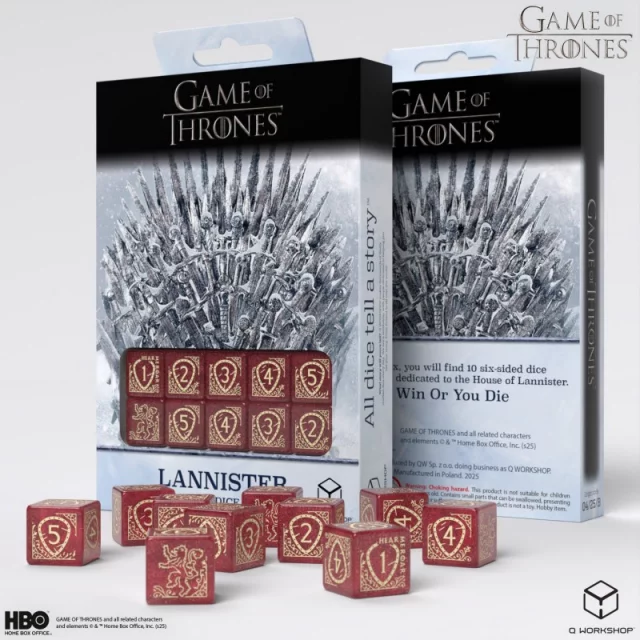 Würfel Game of Thrones - Lannister (10 Stck)