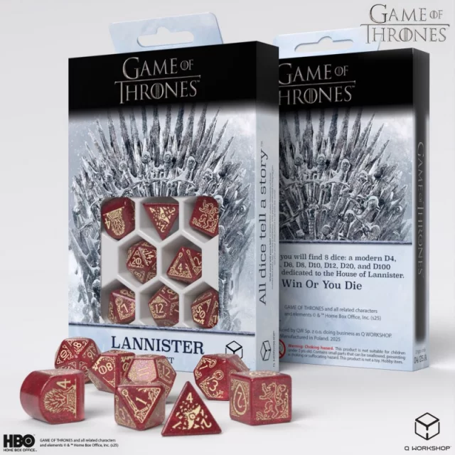 Würfel Game of Thrones - Lannister (8 Stck)