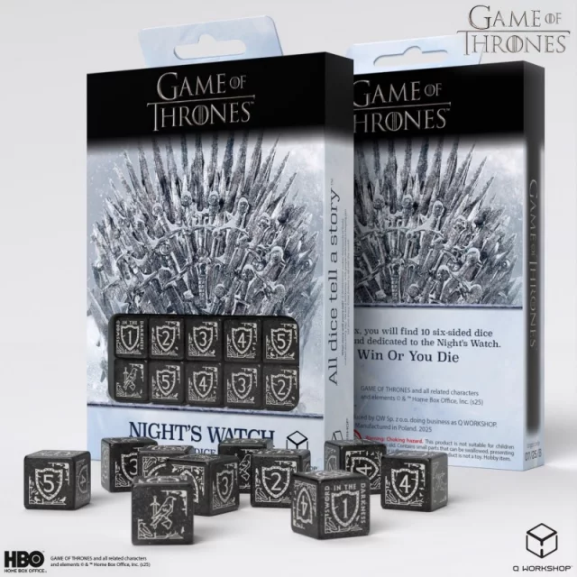 Würfel Game of Thrones - Nights Watch (10 Stck)