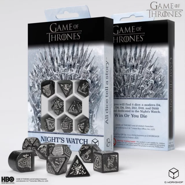 Würfel Game of Thrones - Nights Watch (8 Stck)