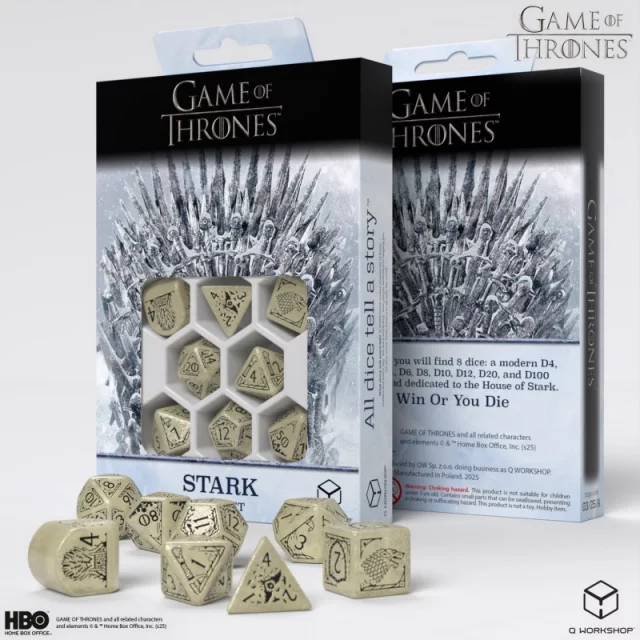 Würfel Game of Thrones - Stark (8 Stck)