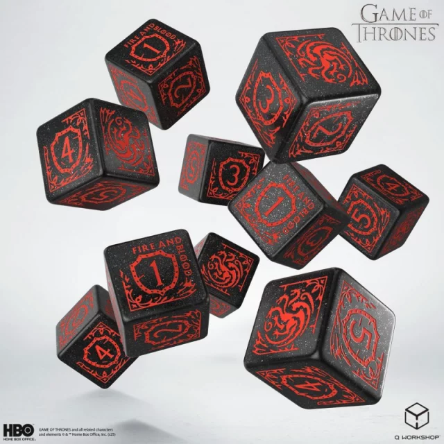 Würfel Game of Thrones - Targaryen (10 Stck)