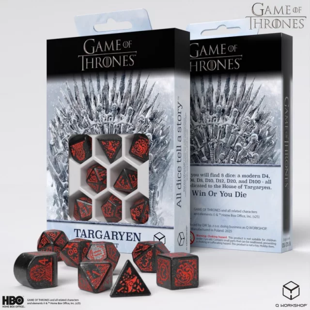 Würfel Game of Thrones - Targaryen (8 Stck)