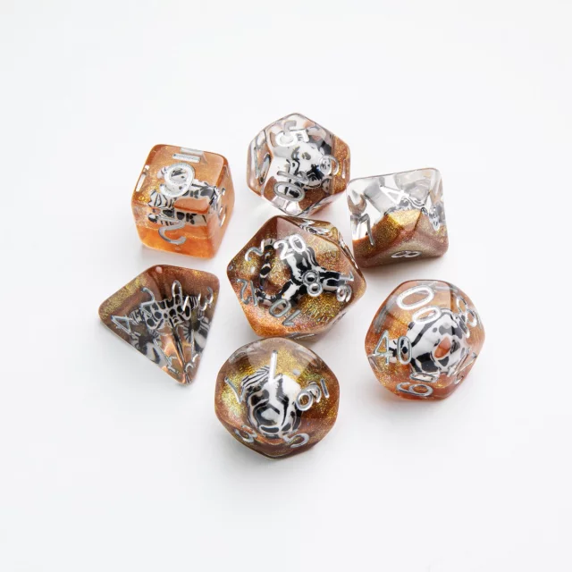 Würfel Gamegenic - Embraced Series - Death Valley RPG Dice Set (7 Stck) - Brettspiel