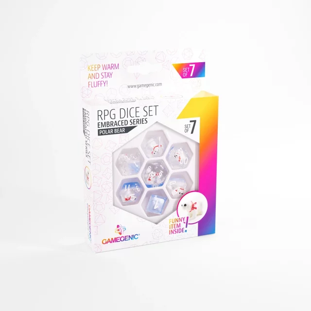 Würfel Gamegenic - Embraced Series - Polar Bear RPG Dice Set (7 Stck) - Brettspiel