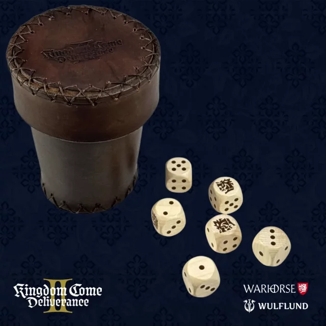 Würfel Kingdom Come: Deliverance - Farkle Würfel mit Becher - Becher für Würfel