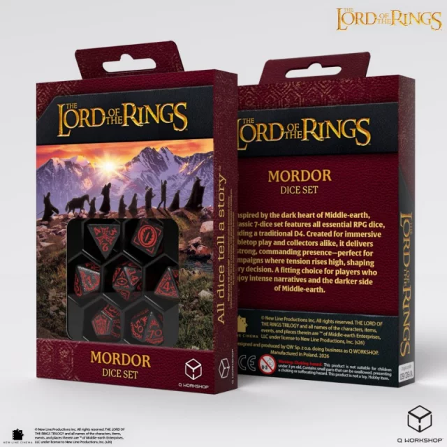 Würfel Lord of the Rings - Mordor (7 Stk.) - Q-Workshop