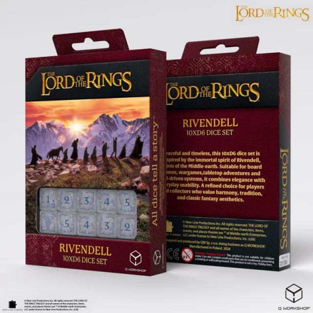 Würfel Lord of the Rings - Rivendell Stone (10 Stk.) - Q-Workshop