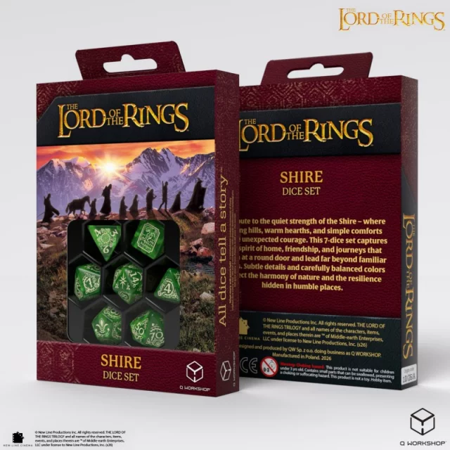 Würfel Lord of the Rings - Shire (7 Stk.) - Q-Workshop