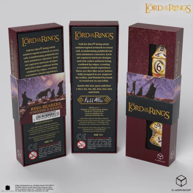 Würfel Lord of the Rings - Whitefire Radiance (7 Stk.) - Q-Workshop
