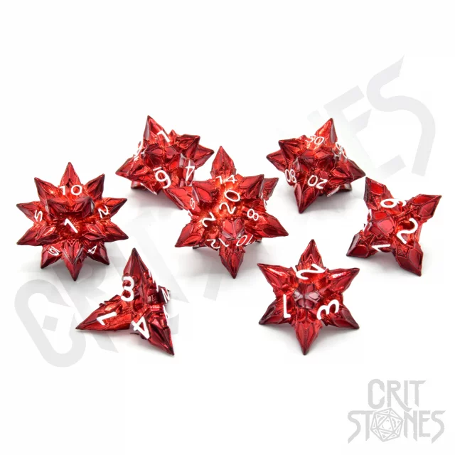 Würfel Bane's Inferno Metal - RPG Dice Set (7 Stck)